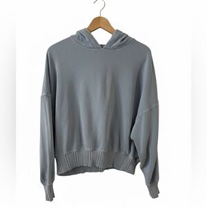 Aerie Baby Blue Oversized Pullover Hoodie Long Sleeve Sweatshirt Size XS